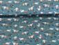 Preview: Baumwolljersey Sweet Hase mit Igel auf Dusty Blue